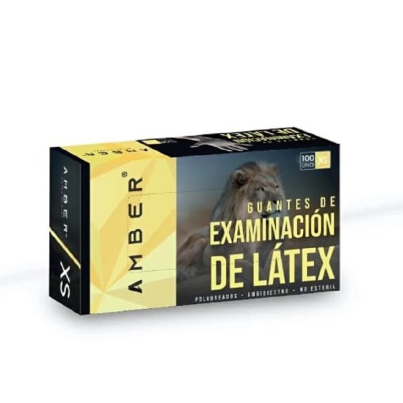 GUANTES LATEX AMBER