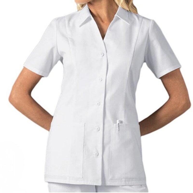CHAQUETA DRILL BLANCO CBOTÓN – CAMISA PARA DAMASCABALLEROS