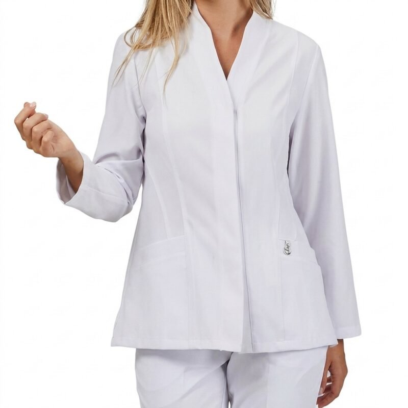 CHAQUETA DRILL BLANCO MANGA LARGA (CAMISANERU) PARA DAMASCABALLEROS