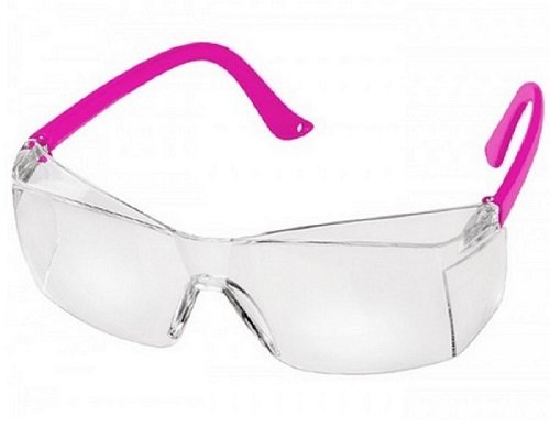 LENTES DE SEGURIDAD TRANSPARENTE ROJO